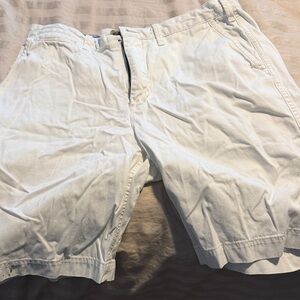 Polo by Ralph Lauren White Flat-Front Cotton Chino Shorts